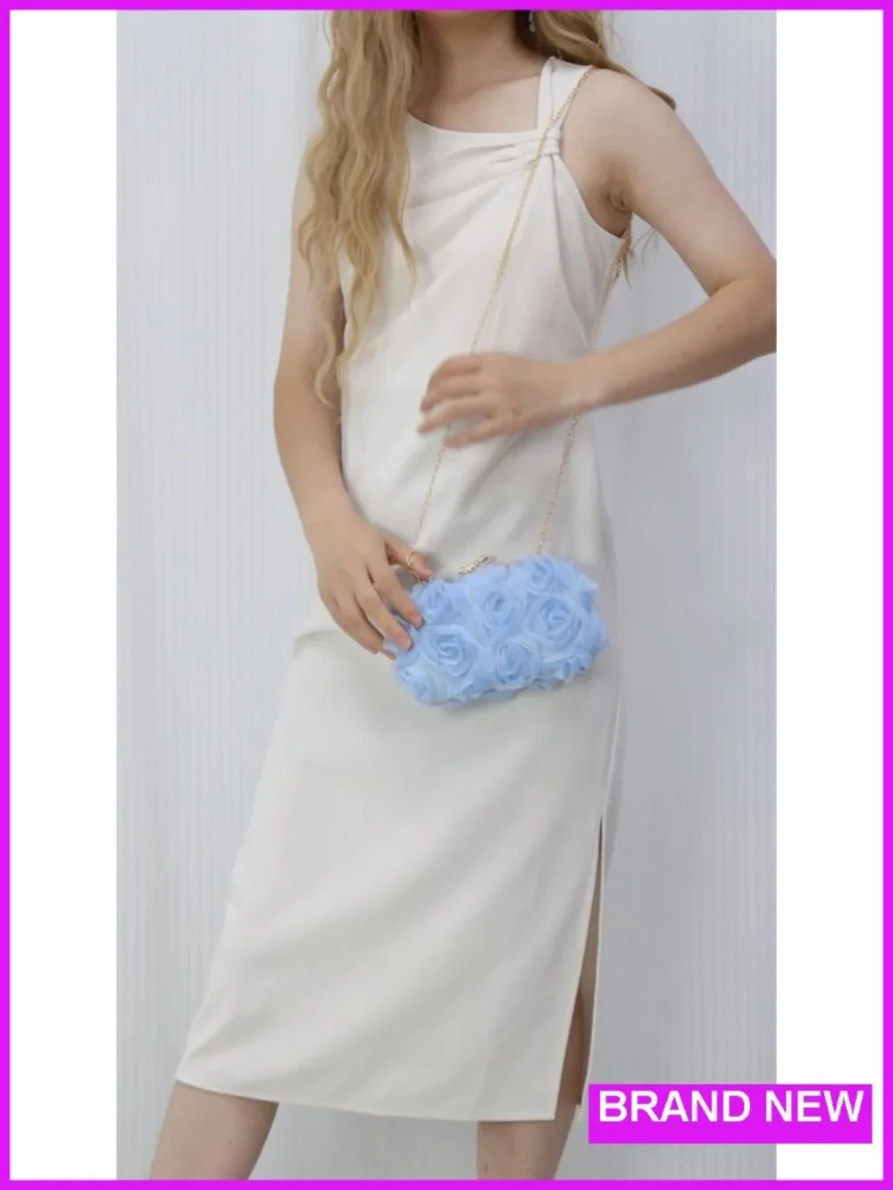 Women's Floral Lace Evening Clutch with Chain for Weddings & Parties